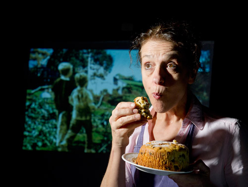 eating cake