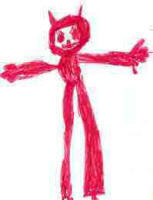 drawing of a Troll by Year 1 pupil