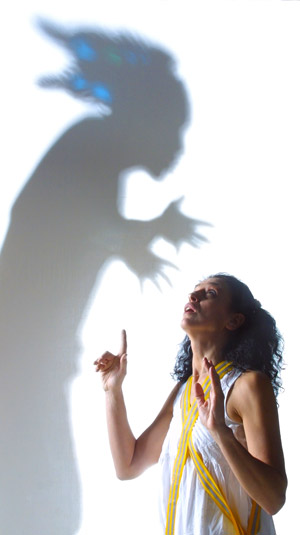 The girl talks to the Wind of the North