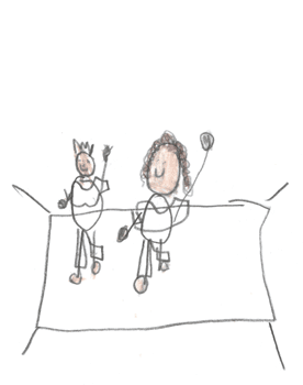 the Princes marching on the table