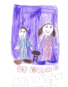 the king welcomes Snow-Rose to the Palace