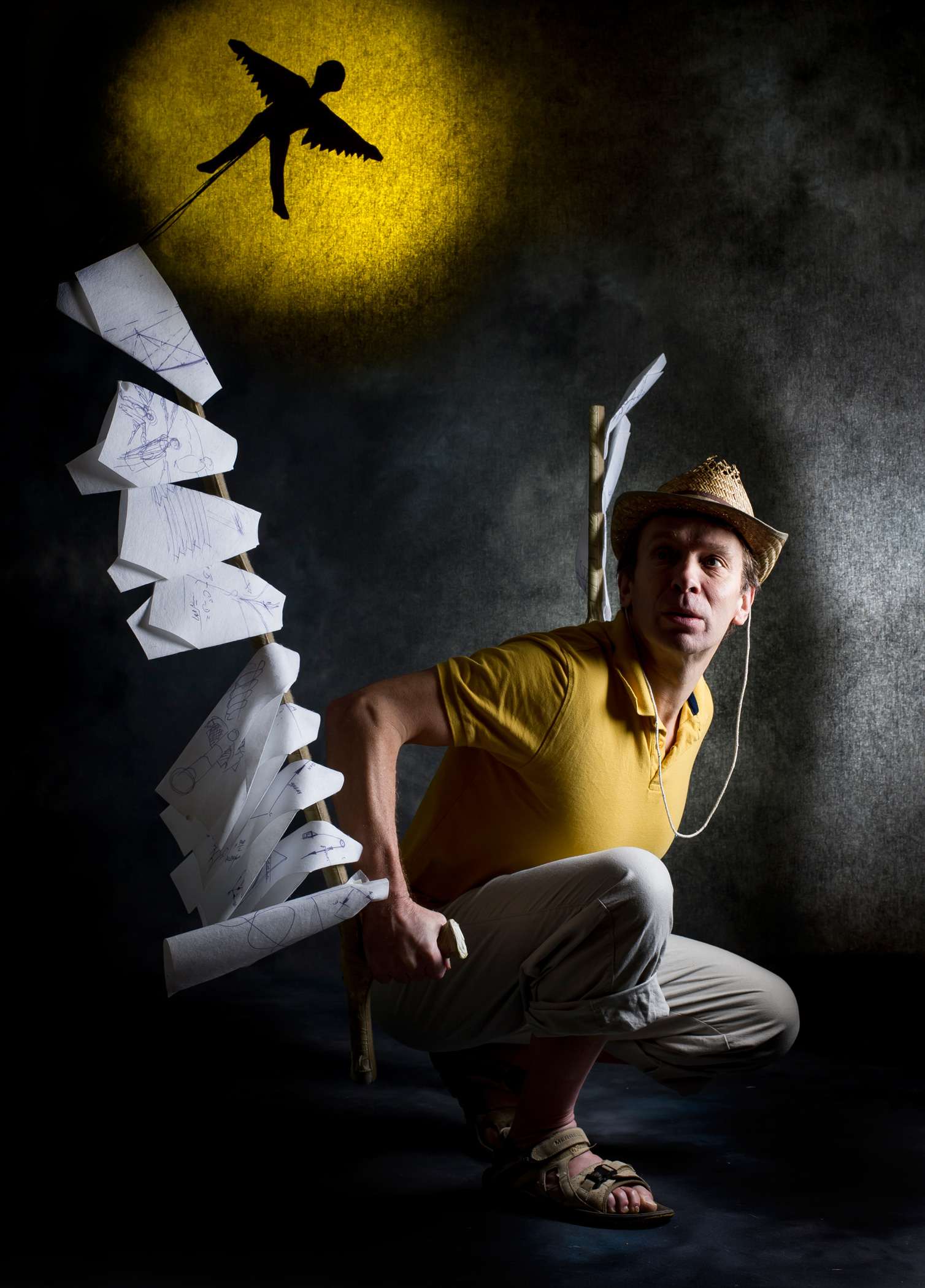 Icarus flies too near the sun